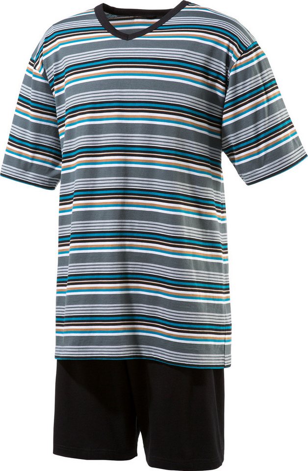 Erwin Müller Pyjama Herren-Shorty Single-Jersey Streifen von Erwin Müller