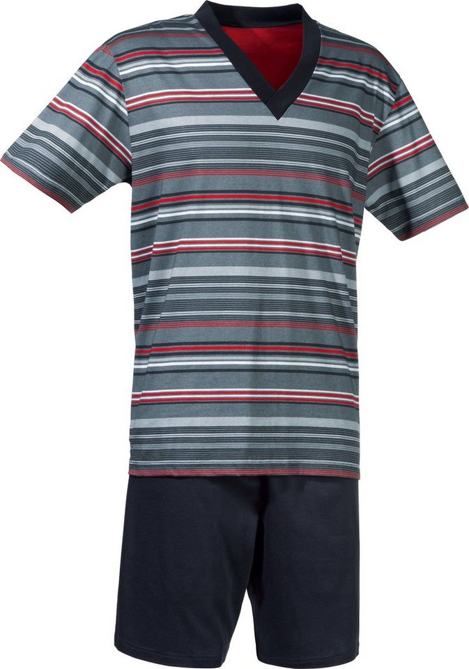 Erwin Müller Pyjama Herren-Shorty Single-Jersey Streifen von Erwin Müller