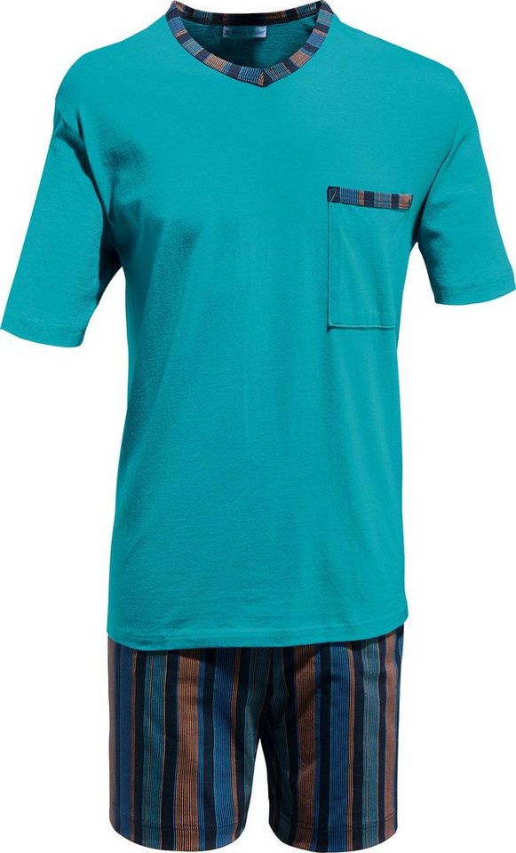 Erwin Müller Pyjama Herren-Shorty Single-Jersey Streifen von Erwin Müller