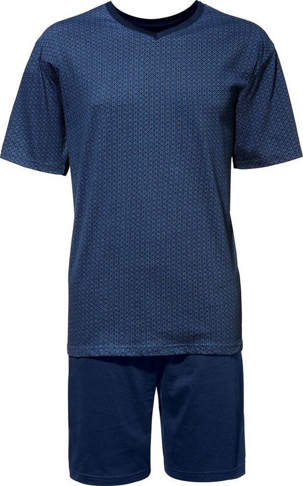 Erwin Müller Pyjama Herren-Shorty Single-Jersey gemustert von Erwin Müller