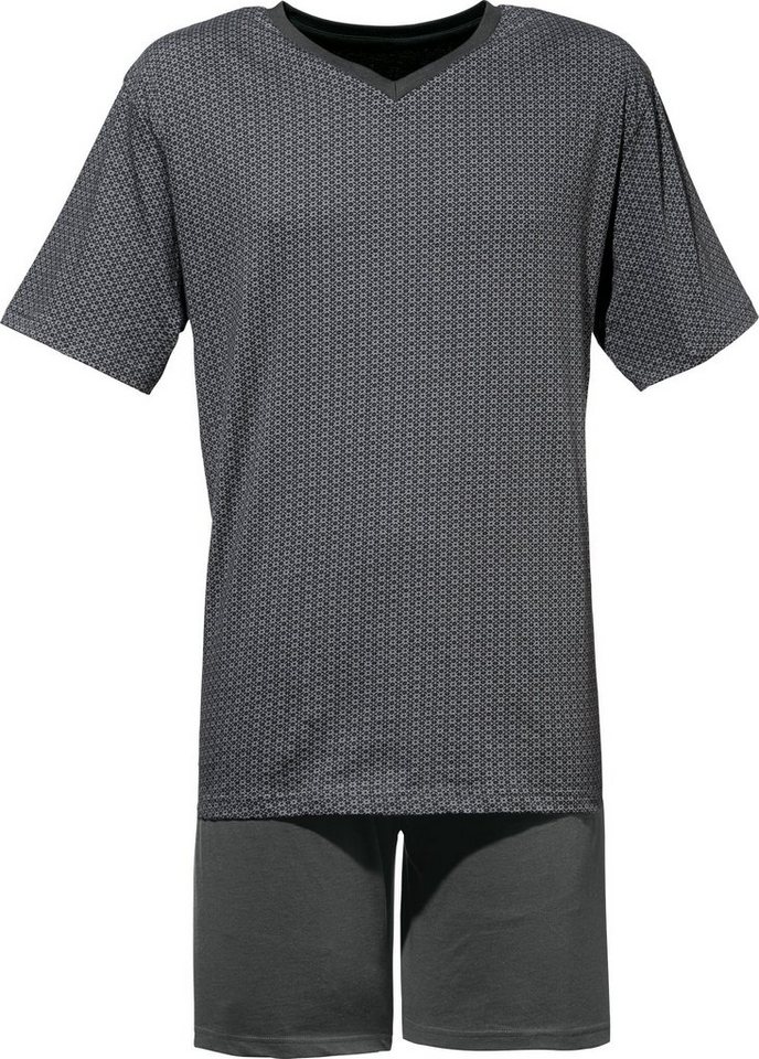 Erwin Müller Pyjama Herren-Shorty Single-Jersey gemustert von Erwin Müller