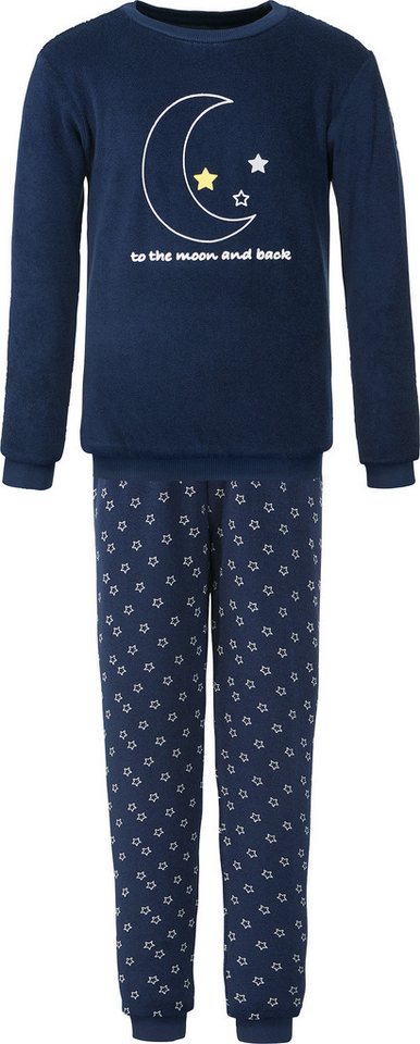 Erwin Müller Pyjama Kinder-Schlafanzug Frottee Sterne von Erwin Müller