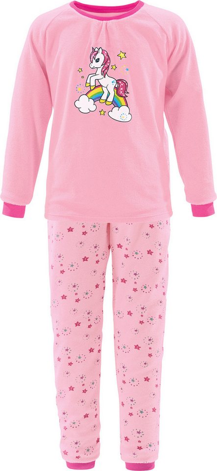 Erwin Müller Pyjama Kinder-Schlafanzug Frottee Tiermotive: Einhorn von Erwin Müller