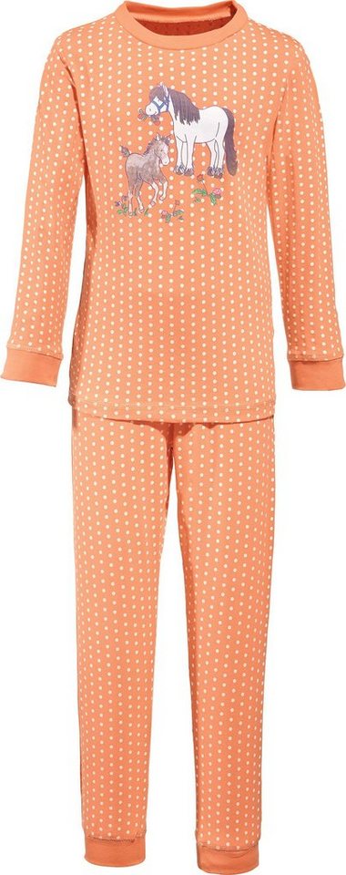 Erwin Müller Pyjama Kinder-Schlafanzug Single-Jersey Punkte von Erwin Müller