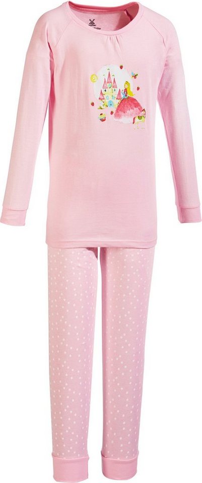 Erwin Müller Pyjama Kinder-Schlafanzug Single-Jersey Punkte von Erwin Müller
