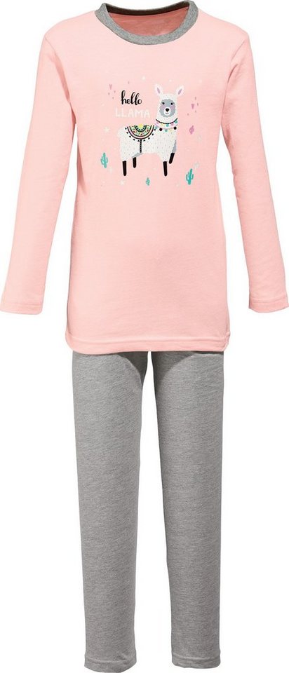 Erwin Müller Pyjama Kinder-Schlafanzug Single-Jersey gemustert von Erwin Müller