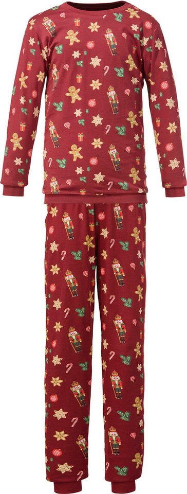 Erwin Müller Pyjama Kinder-Schlafanzug Single-Jersey gemustert von Erwin Müller