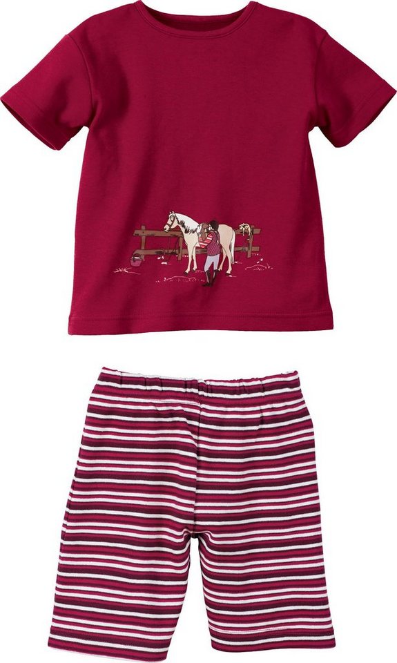 Erwin Müller Pyjama Kinder-Shorty Single-Jersey Streifen von Erwin Müller