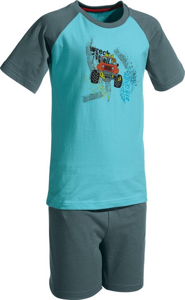 Erwin Müller Pyjama Kinder-Shorty Single-Jersey gemustert von Erwin Müller