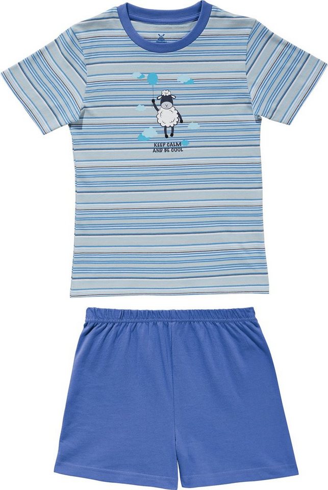 Erwin Müller Pyjama Kinder-Shorty Single-Jersey Streifen von Erwin Müller