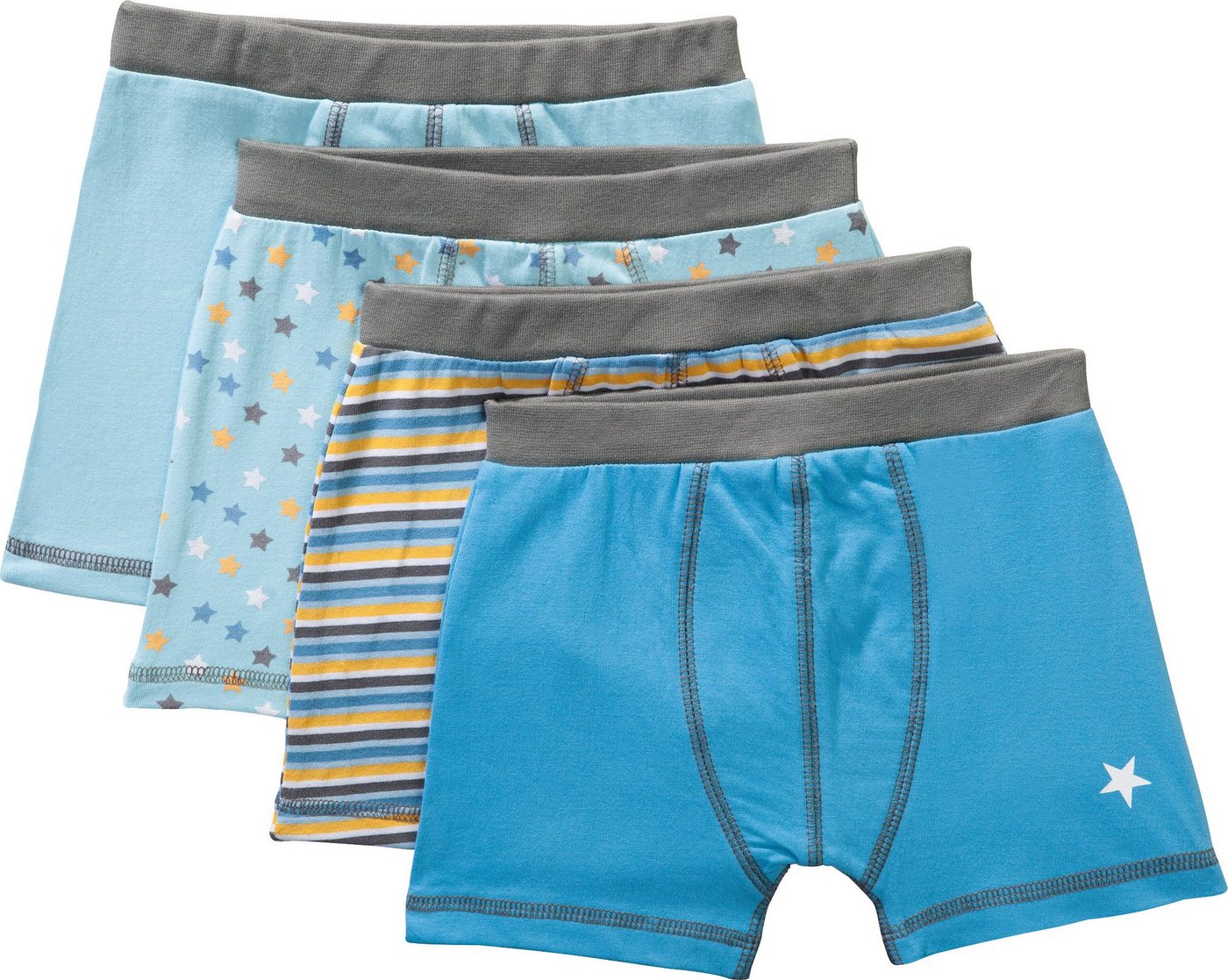 Erwin Müller Slip Jungen-Pants 4er-Pack (4-St) Single-Jersey Streifen von Erwin Müller