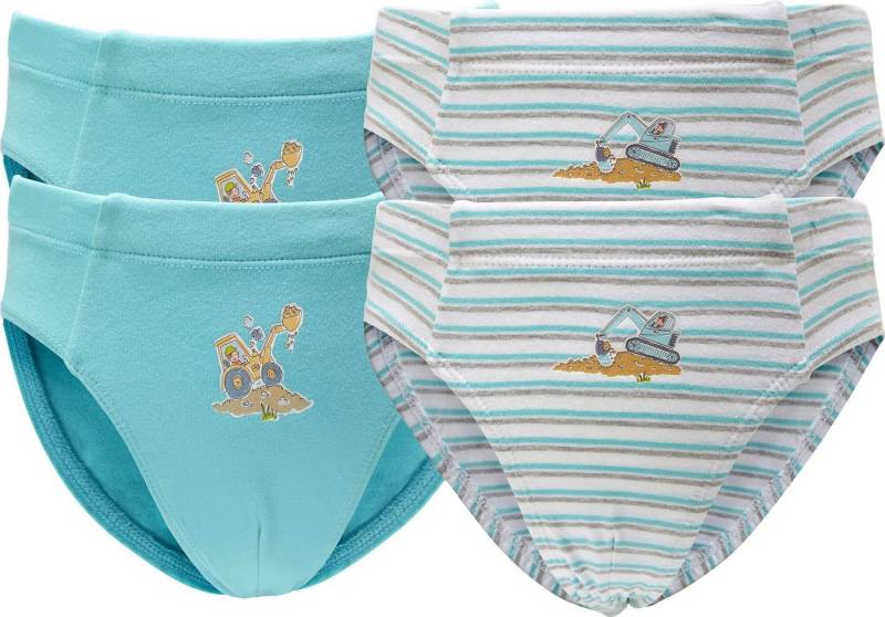 Erwin Müller Slip Jungen-Slip 4er-Pack Single-Jersey Streifen von Erwin Müller