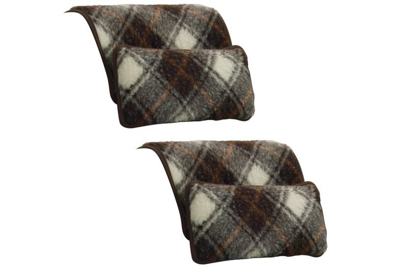 Erwin Müller Stützkissen Minikissen 2er-Pack, Schurwolle Uni von Erwin Müller