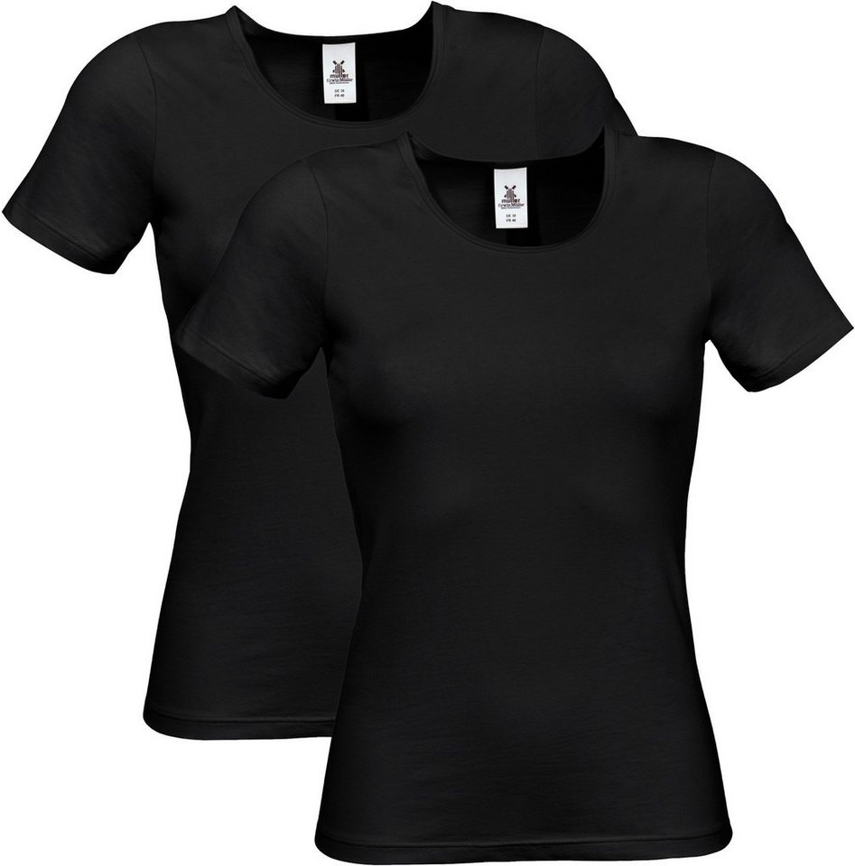 Erwin Müller T-Shirt Damen-Unterhemd, 1/2-Arm 2er-Pack (2-tlg) Single-Jersey Uni von Erwin Müller