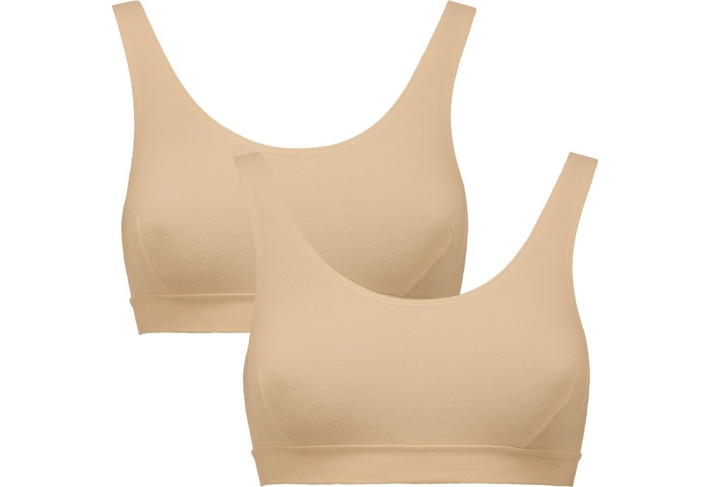 Erwin Müller Unterhemd Damen-Bustier im 2er-Pack Single-Jersey Uni von Erwin Müller