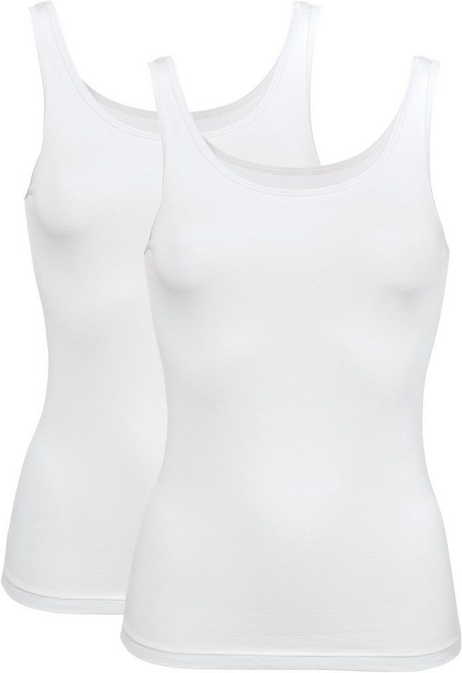 Erwin Müller Unterhemd Damen-Unterhemd 2er-Pack Single-Jersey Uni von Erwin Müller