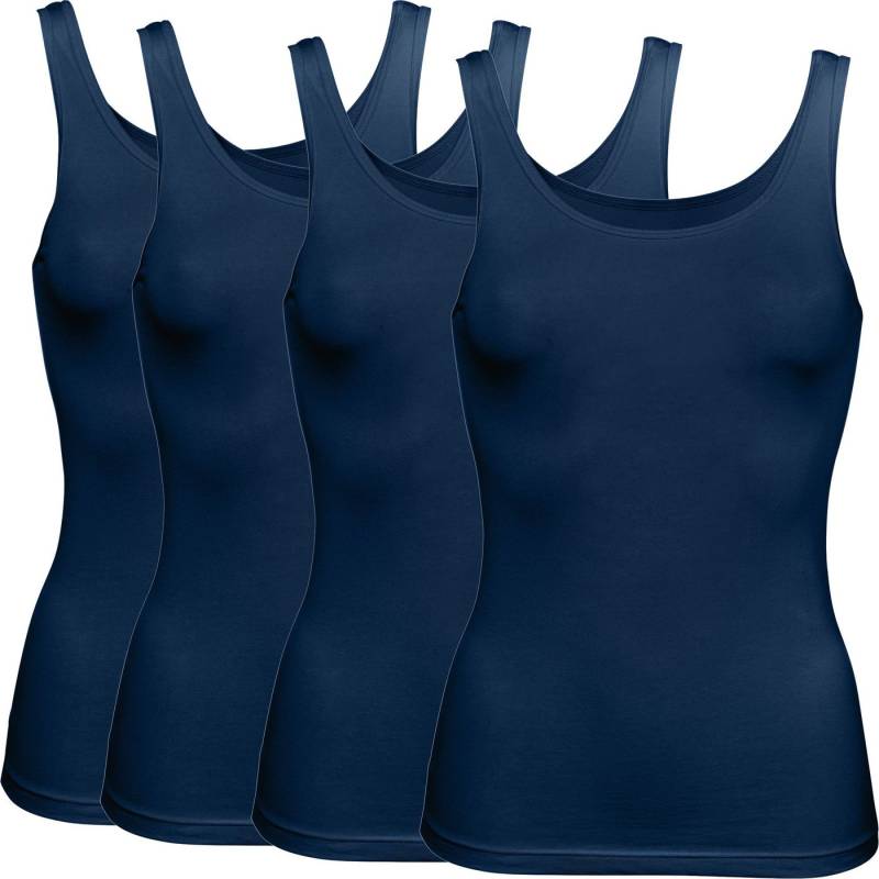 Erwin Müller Unterhemd Damen-Unterhemd 4er-Pack Single-Jersey Uni von Erwin Müller