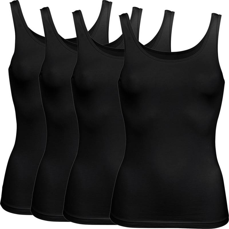 Erwin Müller Unterhemd Damen-Unterhemd 4er-Pack Single-Jersey Uni von Erwin Müller