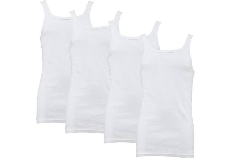 Erwin Müller Unterhemd Herren-Unterhemd 4er-Pack Feinripp Uni von Erwin Müller