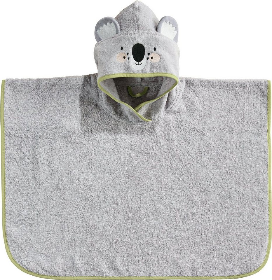 Erwin Müller Kinderbademantel Kinder-Poncho Koala" mit Kapuze, Rückenlänge: 50 cm, Frottier, mit Kapuze, default, Walk-Frottier Tiermotiv" von Erwin Müller