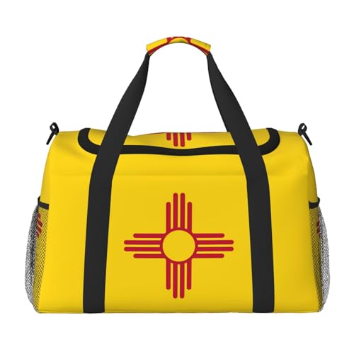 Erwqavc Reisetasche mit Flagge von New Mexiko, für Reisen, Schultertasche, Wochenend-Handtasche, Sporttasche, Turnbeutel für Damen und Herren Erwqavc Reisetasche mit Flagge von New Mexiko, für Reisen, Schultertasche, Wochenend-Handtasche, Sporttasche, Turnbeutel für Damen und Herren von Erwqavc