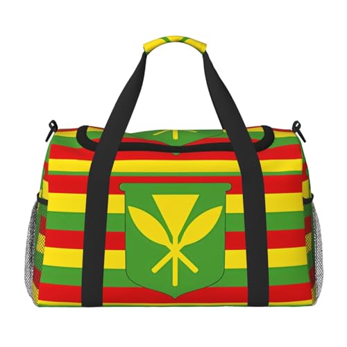 Erwqavc Reisetasche mit Hawaii-Flagge, für Reisen, Schultertasche, Wochenend-Handtasche, Sporttasche, Turnbeutel für Damen und Herren Erwqavc Reisetasche mit Hawaii-Flagge, für Reisen, Schultertasche, Wochenend-Handtasche, Sporttasche, Turnbeutel für Damen und Herren von Erwqavc