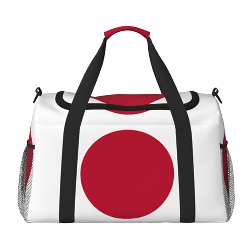 Erwqavc Reisetasche mit japanischer Flagge, für Reisen, Schultertasche, Wochenendtasche, Übernachtungs-Handtasche, Sporttasche, Turnbeutel für Damen und Herren Erwqavc Reisetasche mit japanischer Flagge, für Reisen, Schultertasche, Wochenendtasche, Übernachtungs-Handtasche, Sporttasche, Turnbeutel für Damen und Herren von Erwqavc