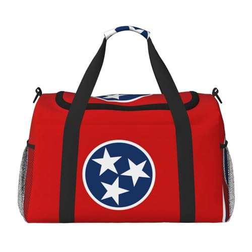 Erwqavc Tennessee Reisetasche mit Staatsflagge für Reisen, Schultertasche, Wochenend-Handtasche, Sporttasche, Turnbeutel für Damen und Herren Erwqavc Tennessee Reisetasche mit Staatsflagge für Reisen, Schultertasche, Wochenend-Handtasche, Sporttasche, Turnbeutel für Damen und Herren von Erwqavc