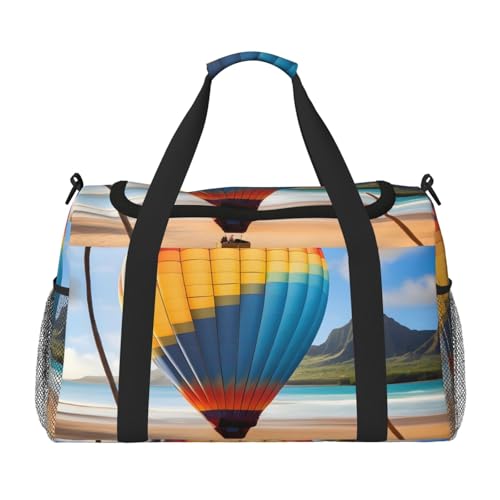 Hawaii Reisetasche mit Heißluftballon-Druck, für Reisen, Schultertasche, Wochenend-Handtasche, Sporttasche, Turnbeutel für Damen und Herren Hawaii Reisetasche mit Heißluftballon-Druck, für Reisen, Schultertasche, Wochenend-Handtasche, Sporttasche, Turnbeutel für Damen und Herren von Erwqavc