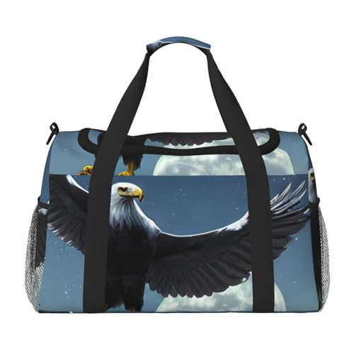 Reisetasche mit Adlermotiv "Under The Stars" für Reisen, Schultertasche, Wochenend-Handtasche, Sporttasche, Turnbeutel für Damen und Herren Reisetasche mit Adlermotiv "Under The Stars" für Reisen, Schultertasche, Wochenend-Handtasche, Sporttasche, Turnbeutel für Damen und Herren von Erwqavc