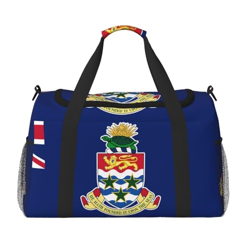 Reisetasche mit Flagge der Kaimaninseln, für Reisen, Schultertasche, Wochenendtasche, Übernachtungs-Handtasche, Sporttasche, Turnbeutel für Damen und Herren Reisetasche mit Flagge der Kaimaninseln, für Reisen, Schultertasche, Wochenendtasche, Übernachtungs-Handtasche, Sporttasche, Turnbeutel für Damen und Herren von Erwqavc