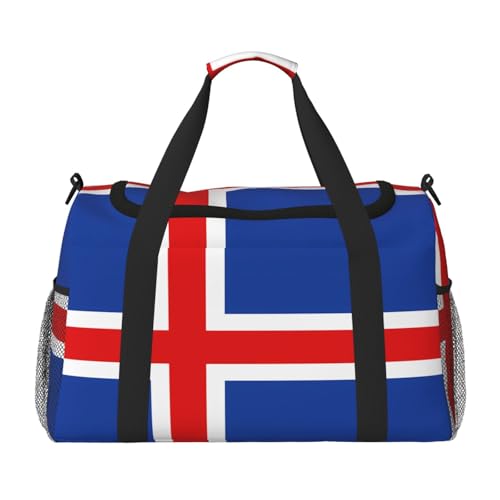 Reisetasche mit Island-Motiv, für Reisen, Schultertasche, Wochenend-Handtasche, Sporttasche, Turnbeutel für Damen und Herren Reisetasche mit Island-Motiv, für Reisen, Schultertasche, Wochenend-Handtasche, Sporttasche, Turnbeutel für Damen und Herren von Erwqavc