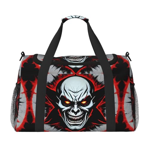 Reisetasche mit bösem Geisterdruck, für Reisen, Schultertasche, Wochenend-Handtasche, Sporttasche, Turnbeutel für Damen und Herren, Rot und Schwarz Reisetasche mit bösem Geisterdruck, für Reisen, Schultertasche, Wochenend-Handtasche, Sporttasche, Turnbeutel für Damen und Herren, Rot und Schwarz von Erwqavc