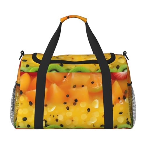 Reisetasche mit frischem Obstdruck, für Reisen, Schultertasche, Wochenend-Handtasche, Sporttasche, Turnbeutel für Damen und Herren Reisetasche mit frischem Obstdruck, für Reisen, Schultertasche, Wochenend-Handtasche, Sporttasche, Turnbeutel für Damen und Herren von Erwqavc