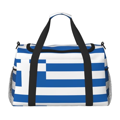 Reisetasche mit griechischer Flagge, für Reisen, Schultertasche, Wochenend-Handtasche, Sporttasche, Turnbeutel für Damen und Herren Reisetasche mit griechischer Flagge, für Reisen, Schultertasche, Wochenend-Handtasche, Sporttasche, Turnbeutel für Damen und Herren von Erwqavc