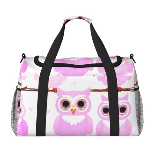 Reisetasche mit niedlichem Eulen-Druck, für Reisen, Schultertasche, Wochenend-Handtasche, Sporttasche, Turnbeutel für Damen und Herren Reisetasche mit niedlichem Eulen-Druck, für Reisen, Schultertasche, Wochenend-Handtasche, Sporttasche, Turnbeutel für Damen und Herren von Erwqavc