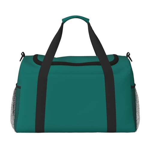 Solide dunkelgrüne Reisetasche für Reisen, Schultertasche, Wochenend-Handtasche, Sporttasche, Turnbeutel für Damen und Herren Solide dunkelgrüne Reisetasche für Reisen, Schultertasche, Wochenend-Handtasche, Sporttasche, Turnbeutel für Damen und Herren von Erwqavc