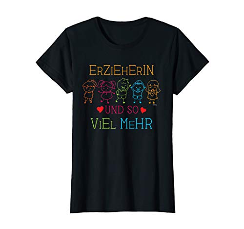 Damen Erzieherin und so viel mehr Kindergarten Pädagogen Erzieher T-Shirt Damen Erzieherin und so viel mehr Kindergarten Pädagogen Erzieher T-Shirt von Erzieher & Pädagoge Geschenk-Ideen