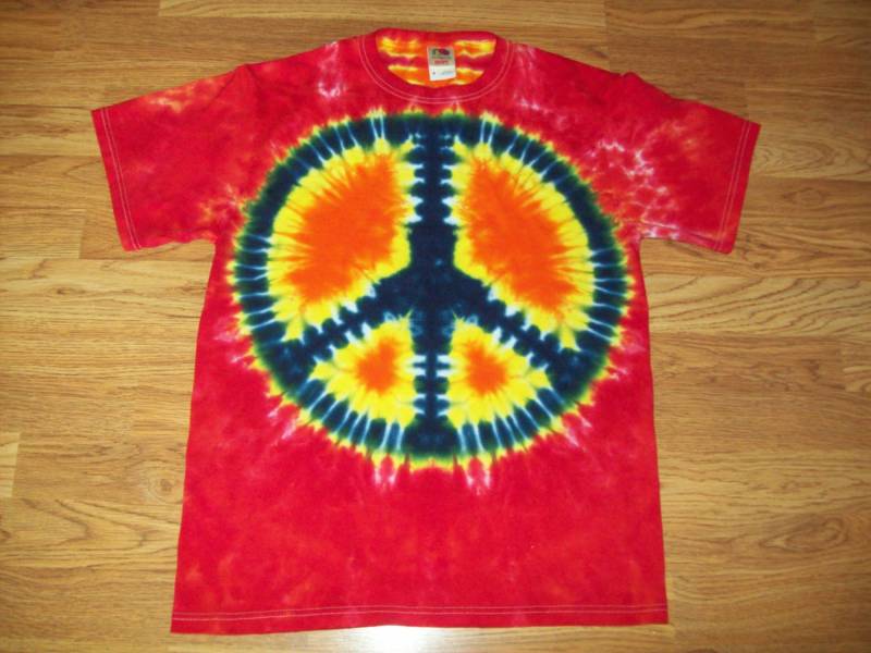 S M L Xl 2X 3X 4X 5X 6X Tie Dye Shirt, Kinder, Erwachsene, Plus Size Dye, Peace Sign von EsGroovyTuesdays