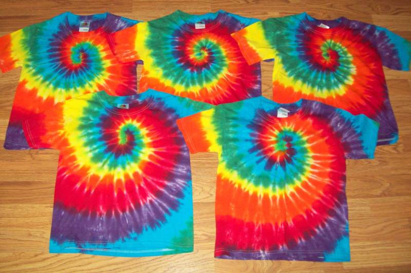 S M L Xl 2X 3X 4X5X6X Tie Dye Shirt, Kinder, Erwachsene, Plus Size Tie Dye - Regenbogen von EsGroovyTuesdays