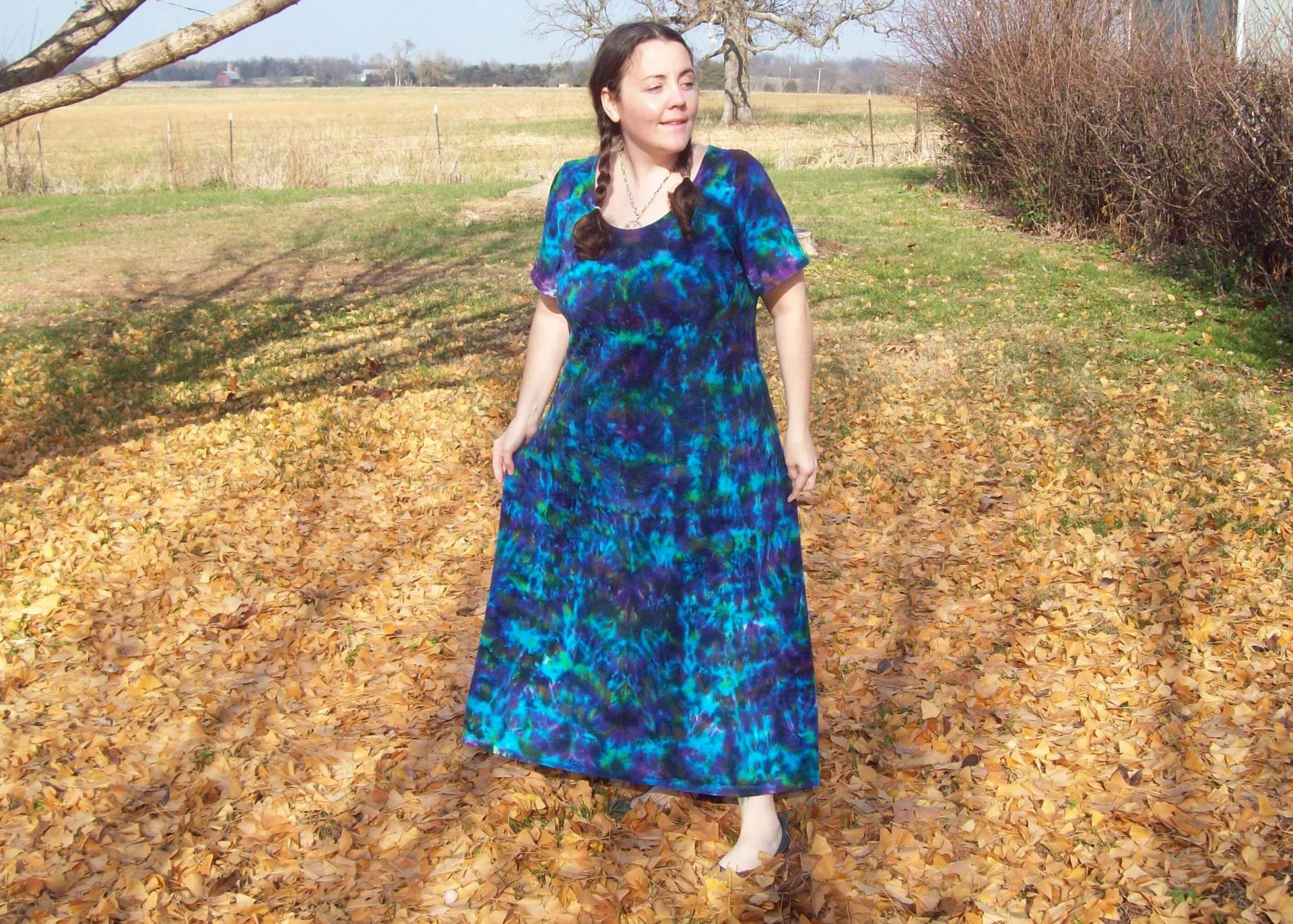 S M L Xl 2Xl 3Xl Batik Kleid - Plus Größe Tie Dye Kleid Peacock Crush S M L Xl 2Xl 3Xl Batik Kleid - Plus Größe Tie Dye Kleid Peacock Crush von EsGroovyTuesdays