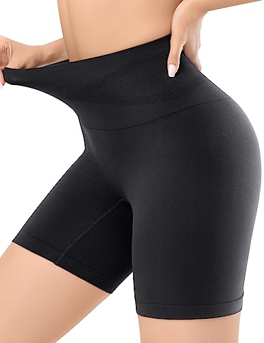 Esa Liang Shapewear Bauchkontrolle, Mid-Taille Body Shaper Shorts, Damen Girdle Shorts und Spanks Shape Wear, Schwarz (mittlere Taille), X-Large von Esa Liang