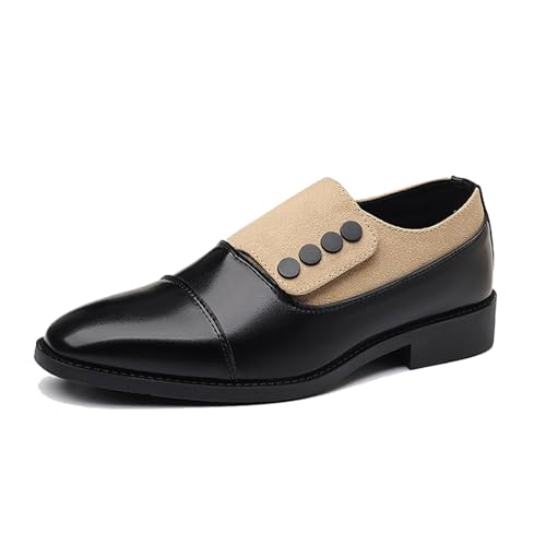 EsaSam Herren Business Formelle Schuhe Casual Loafers Leichte Slip-On,Gelb,38 EU von EsaSam