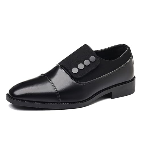 EsaSam Herren Business Formelle Schuhe Casual Loafers Leichte Slip-On,Schwarz,48 EU von EsaSam