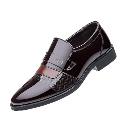 EsaSam Herren Formelle Business Schuhe Aus Lackleder Klassisch Loafers Hochzeitsmode Oxford,Braun,45 EU EsaSam Herren Formelle Business Schuhe Aus Lackleder Klassisch Loafers Hochzeitsmode Oxford,Braun,45 EU von EsaSam