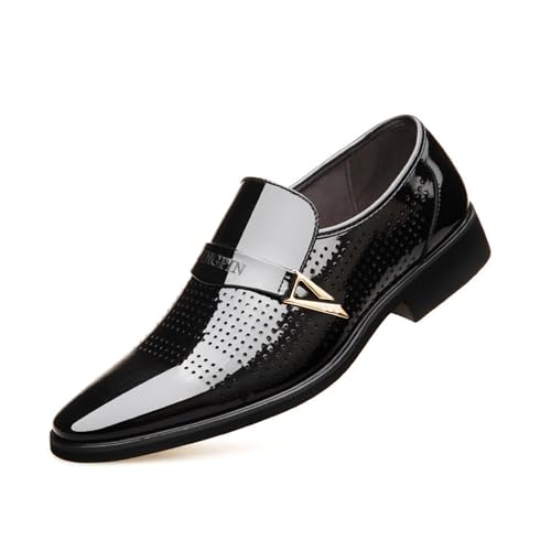 EsaSam Herren Formelle Business Schuhe Oxford Aus Lackleder Klassisch Zum Schnüren Hochzeitsmode,Schwarz,45 EU EsaSam Herren Formelle Business Schuhe Oxford Aus Lackleder Klassisch Zum Schnüren Hochzeitsmode,Schwarz,45 EU von EsaSam