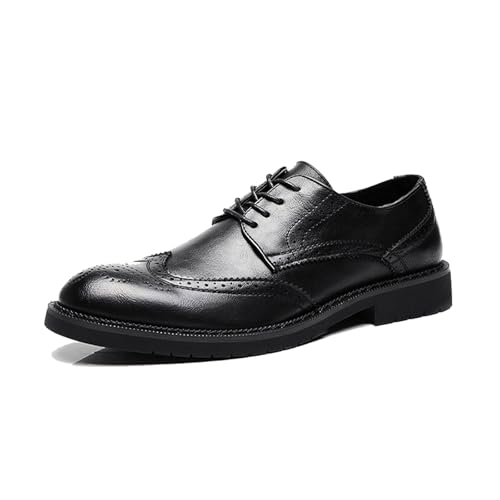 EsaSam Herren Formelle Business Schuhe Schnürschuh Smoking Hochzeit Mode Brogues,Schwarz,41 EU von EsaSam