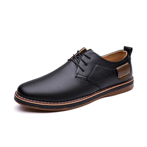 EsaSam Herren Frühling Und Herbst Retro Formale Schuhe Casual Business Spitz Modische Arbeit Fahrschuhe,Schwarz,41 EU von EsaSam