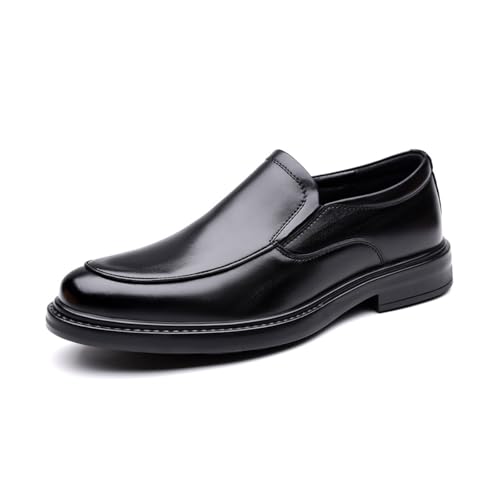 EsaSam Herren Halbschuhe Slip-On Formelle Mode Klassisches Kleid Casual Business Loafers,Schwarz,39 EU von EsaSam