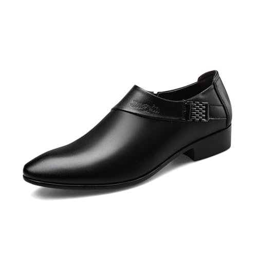 EsaSam Herren Loafer Klassisch Lässige Business Hochzeitsmode Formelle Oxford Schuhe,Schwarz,40 EU von EsaSam
